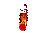 Tiny appearance.  Not well drawn.  1 Flame