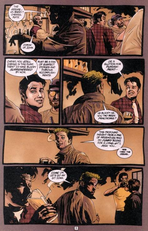 Sean Phillips and Lou Stathis cameos on page 2 of Hellblazer #120