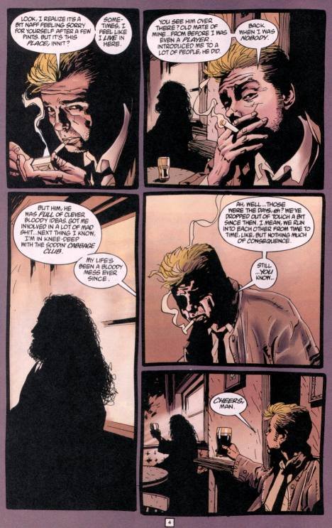 Alan Moore cameo on page 4 of Hellblazer #120