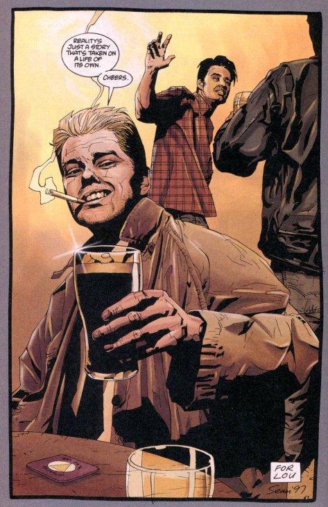 Sean Phillips cameo on the last page of Hellblazer #120